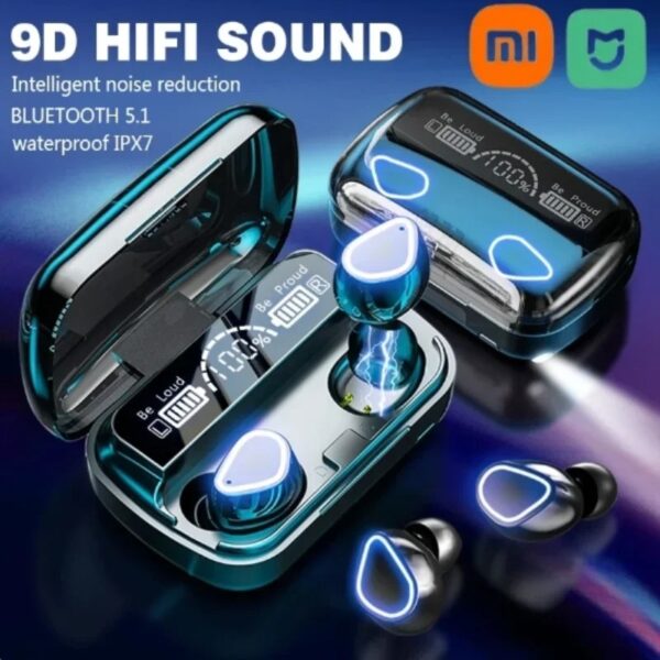 Original M10 Bluetooth Wireless Headphones – Stereo Noise Cancelling, Sports Earpods with Microphone & Gaming Speaker