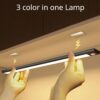 LED Motion Sensor Light Wireless LED Night Light Type C Rechargeable Light Cabinet Wardrobe Lamp Staircase Backlight For Kitchen