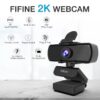 FIFINE K420 Webcam 2K Including Tripod Stand for PC/Laptop - كامره حاسوب