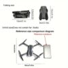 E99 Pro 4K Dual-Camera Drone, Foldable, Altitude Hold, Gesture Control, WiFi, Gravity Sensor, USB Charging, Storage Bag, Black