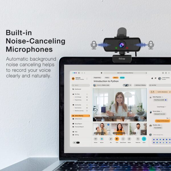 FIFINE K420 Webcam 2K Including Tripod Stand for PC/Laptop - كامره حاسوب