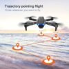 E99 Pro 4K Dual-Camera Drone, Foldable, Altitude Hold, Gesture Control, WiFi, Gravity Sensor, USB Charging, Storage Bag, Black