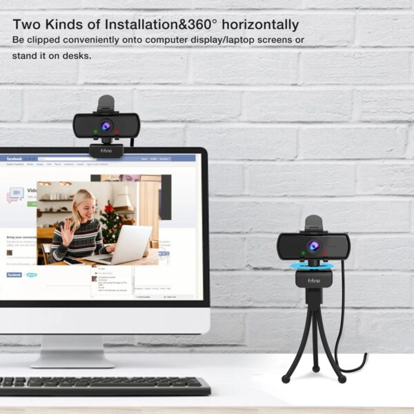 FIFINE K420 Webcam 2K Including Tripod Stand for PC/Laptop - كامره حاسوب