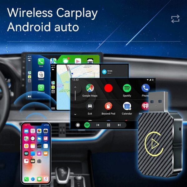 Wireless Apple/Android CarPlay Adapter