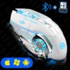 Rechargeable Wireless Mouse - Gaming Computer Silent Bluetooth USB Mechanical Backlight Mouse