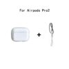 Clear Soft TPU Earphone Case for Airpods 4 3 2 1 Pro Pro2 Shockproof with Lanyard Strap for Airpods 4 Charging Case Cover