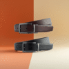 download Men’s Black/Brown Reversible Leather-Style Belt with Metal Buckle – Adjustable Everyday Belt